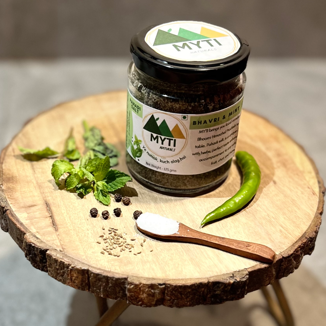 MYTI NATURALS Pahadi Salt BHAVRI & MINT Flavour